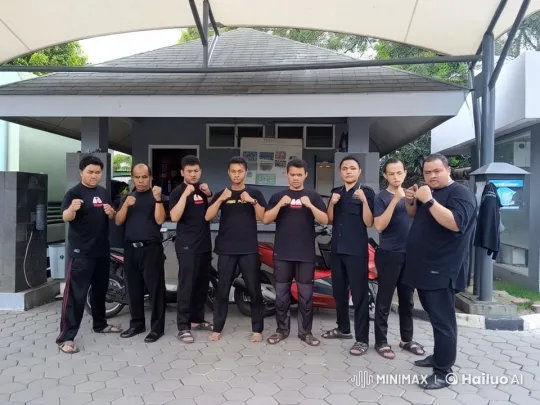 Urban Kung Fu Performance by Black-T-shirted Men – AI Generated Video | Hailuo AI