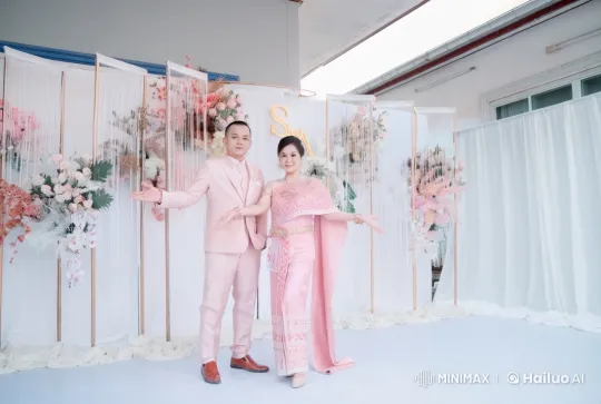 Elegant Couple Showcases Martial Arts in Floral Setting – AI Generated Video | Hailuo AI