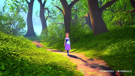 Girl's Enchanted Forest Adventure and Growth – AI Generated Video | Hailuo AI