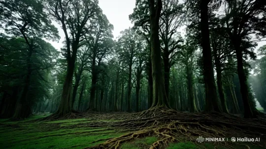 Rainy Forest: A Static View of Untamed Nature – AI Generated Video | Hailuo AI