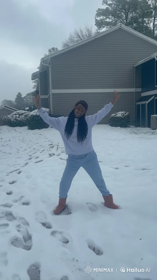 Live2D Video: Dynamic Kung Fu Performance in Snowy Yard – AI Generated Video | Hailuo AI