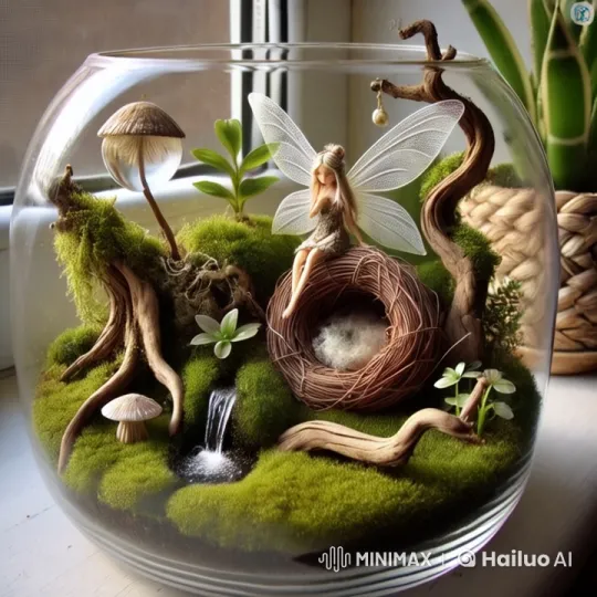 Enchanted Terrarium: A Fairy's Tranquil Nap – AI Generated Video | Hailuo AI