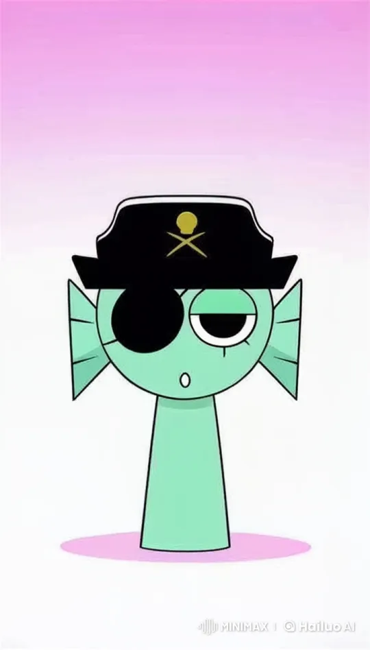 Pirate Fish Reacts to Surprises in Sprunki Mixture – AI Generated Video | Hailuo AI