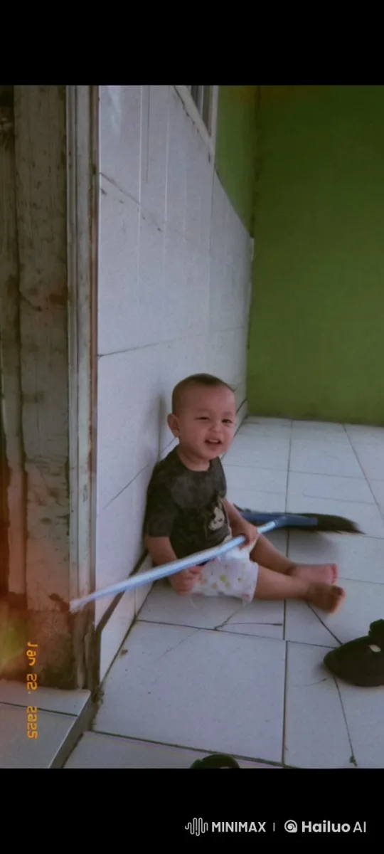 Child Practicing Imaginary Kungfu with Stick in Animated Style – AI Generated Video | Hailuo AI