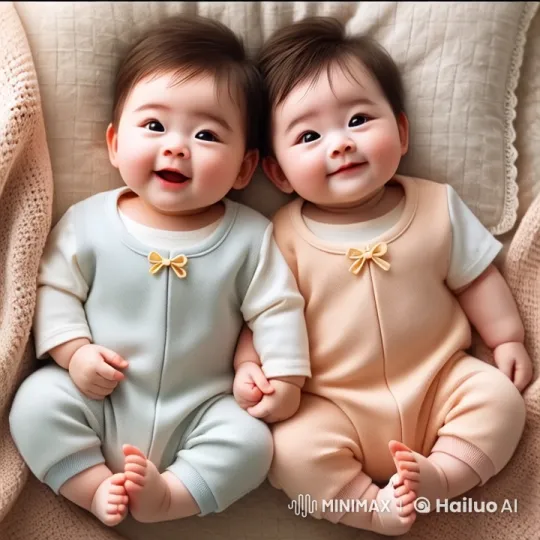 Twin Babies Learning to Walk in Live2D Animation – AI Generated Video | Hailuo AI