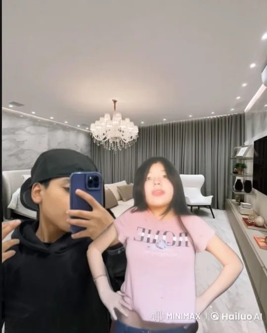 Romantic Embrace in Modern Living Room Setting – AI Generated Video | Hailuo AI