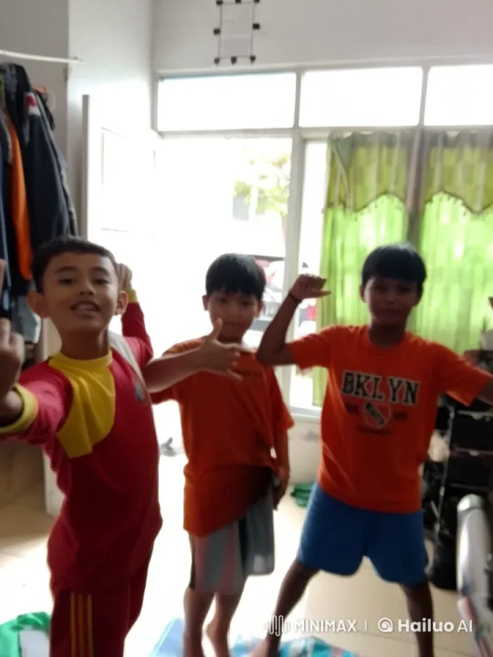 Three Children Energetically Practice Kung Fu – AI Generated Video | Hailuo AI