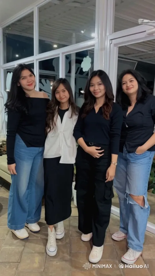 Modern Room Kung Fu Fight by Four Stylish Women – AI Generated Video | Hailuo AI