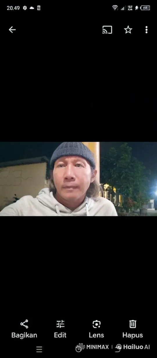 Nighttime Calm: Person Embraced by Gentle Tiger – AI Generated Video | Hailuo AI