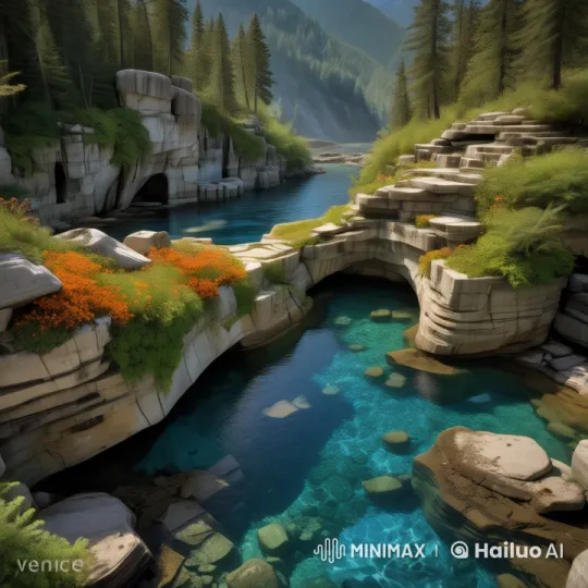 Tranquil River Landscape in Live2D Animation – AI Generated Video | Hailuo AI