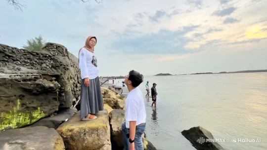 Vibrant Live2D Kung Fu Battle on Rocky Shore – AI Generated Video | Hailuo AI