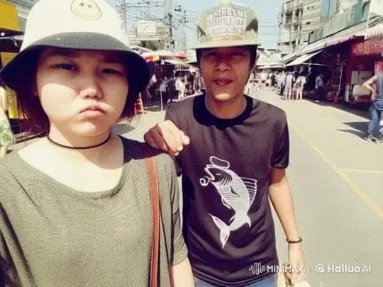 Live2D Video: Man Showcases Kungfu in Bustling Market Street – AI Generated Video | Hailuo AI