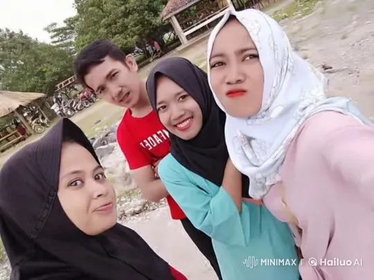Group Engages in Playful, Exaggerated Kungfu Fight Outdoors – AI Generated Video | Hailuo AI