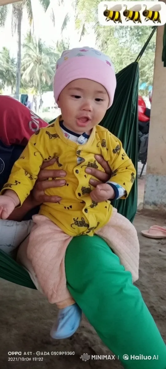 Baby Receiving Milk in Tropical Setting – AI Generated Video | Hailuo AI
