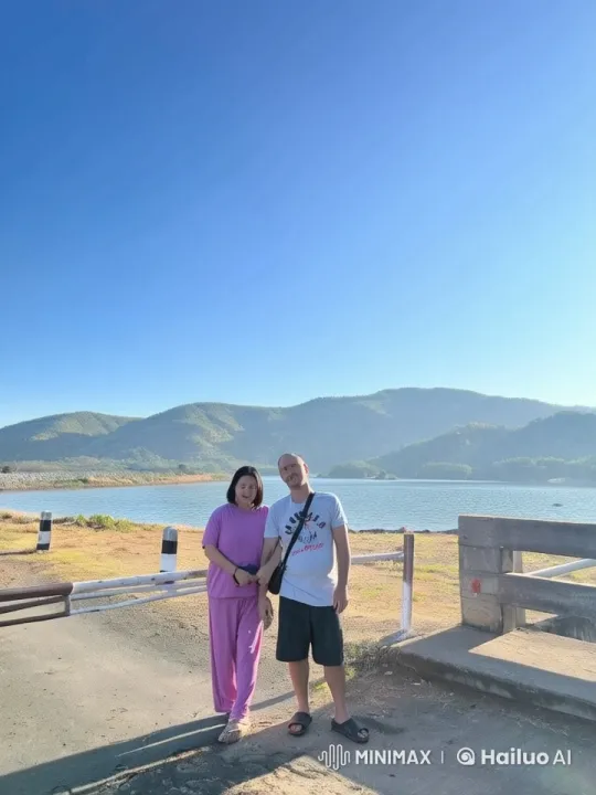 Couples' Serene Lakeside Relaxation Scene – AI Generated Video | Hailuo AI