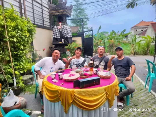 Kungfu Performance by White-Clothed Man at Outdoor Table – AI Generated Video | Hailuo AI