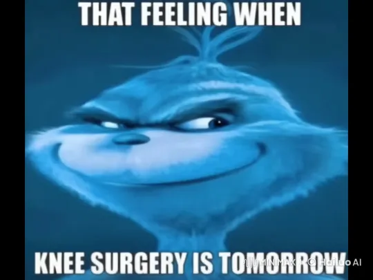 Blue Grinch's Battle Anticipation for Knee Surgery – AI Generated Video | Hailuo AI