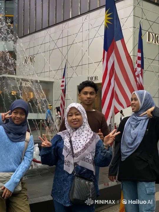 Playful Interactions in Front of Dior Store – AI Generated Video | Hailuo AI