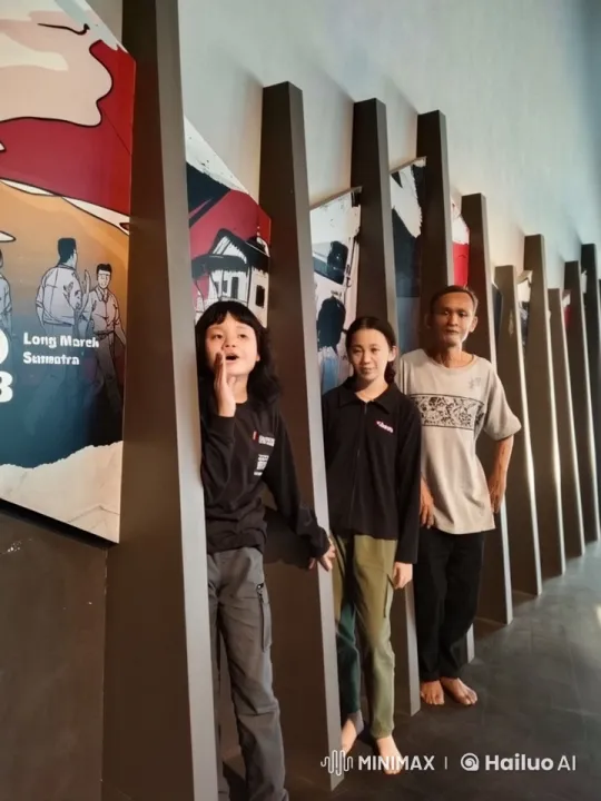 Live2D Video: Modern Individuals Mimic Martial Arts in Historic Setting – AI Generated Video | Hailuo AI