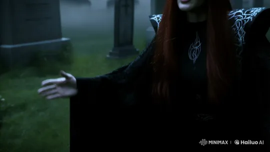 Necropolis: The Harvester of Souls in a Haunted Graveyard – AI Generated Video | Hailuo AI