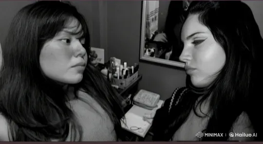 Intimate Affection: Two Girls Share a Tender Moment – AI Generated Video | Hailuo AI