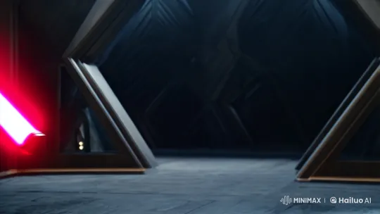 Ignition of a Lightsaber in a Dramatic Scene – AI Generated Video | Hailuo AI