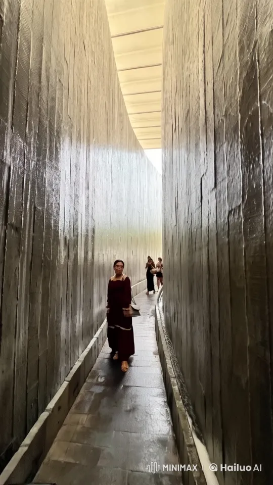 Maroon-clad Kungfu Artist Performs in Textured Passage – AI Generated Video | Hailuo AI