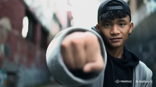 Urban Alley Martial Arts Display by Determined Young Man – AI Generated Video | Hailuo AI