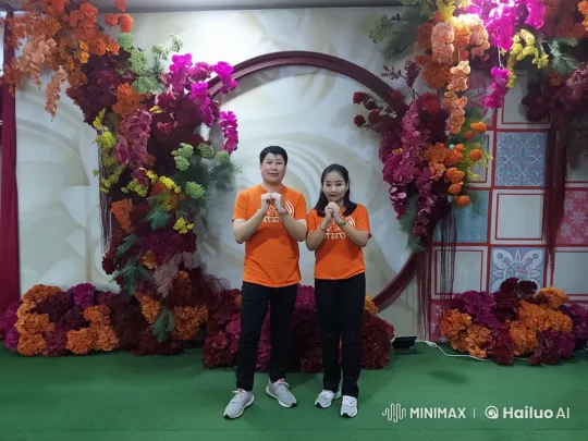 Dynamic Live2D Kungfu Performance with Floral Backdrop – AI Generated Video | Hailuo AI