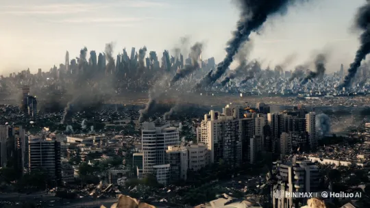 Dystopian Urban Chaos and Human Suffering Captured – AI Generated Video | Hailuo AI