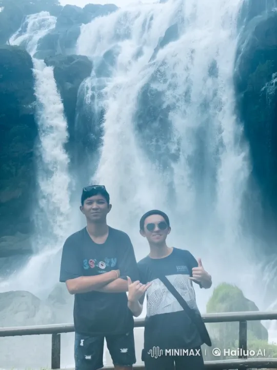 Kung Fu Fight Over Scenic Waterfall – AI Generated Video | Hailuo AI