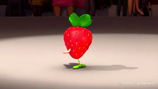 Miniature Strawberry Delights in Ballet Performance – AI Generated Video | Hailuo AI