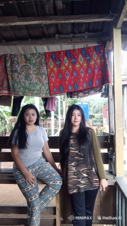 Two Women Display Martial Arts Skills on Wooden Porch – AI Generated Video | Hailuo AI