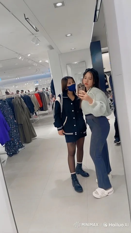 Live2D Animated Women Perform Kungfu in Clothing Store – AI Generated Video | Hailuo AI