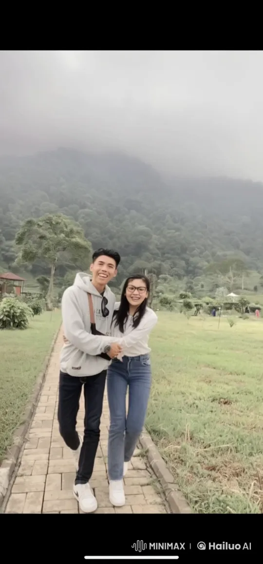 Couple Performs Synchronized Kungfu in Serene Park – AI Generated Video | Hailuo AI
