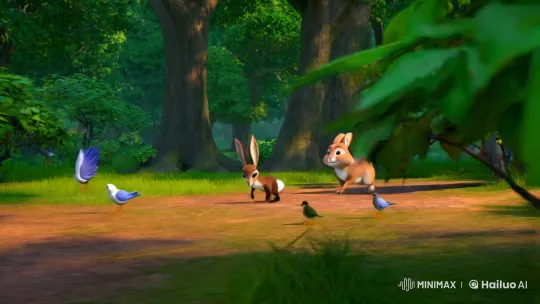 Rabbit Rescued: Forest Friends Confront Deceitful Fox – AI Generated Video | Hailuo AI