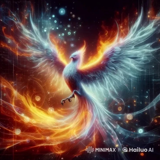 Vibrant Phoenix Takes Flight in Live2D Animation – AI Generated Video | Hailuo AI