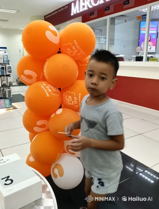 Malaysian Boy Enacts Playful Kungfu with Balloons in Live2D Animation – AI Generated Video | Hailuo AI