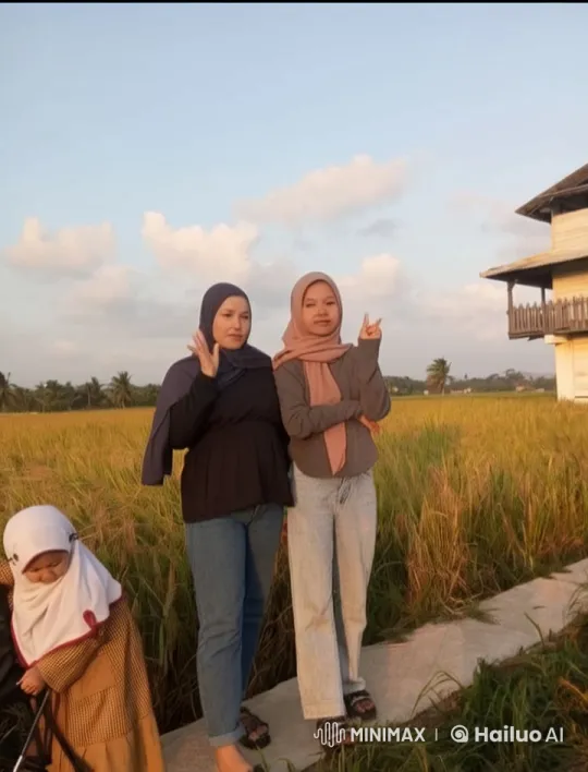 Rural Setting: Women and Child in Kung Fu Clash – AI Generated Video | Hailuo AI