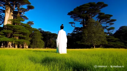 Sunlit Field: Aesthetic Journey with Solitary Figure – AI Generated Video | Hailuo AI