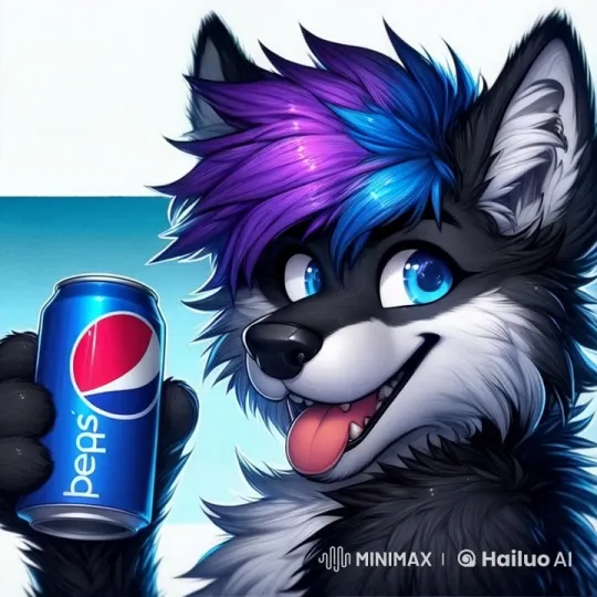 Anthropomorphic Wolf Enjoying Pepsi in a Fun Video – AI Generated Video | Hailuo AI