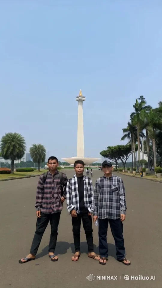 Young Men Perform Kung Fu in Front of Monas, Jakarta – AI Generated Video | Hailuo AI