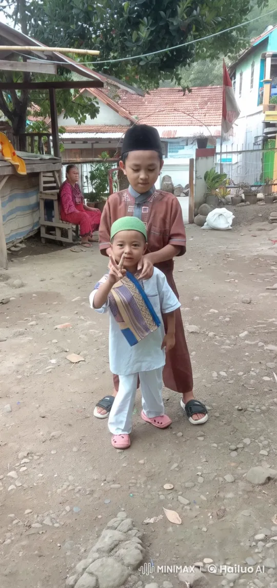 Children's Energetic Kung Fu Duel in Village Setting – AI Generated Video | Hailuo AI