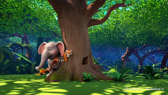 Animal Friends' Enchanted Jungle Adventure – AI Generated Video | Hailuo AI