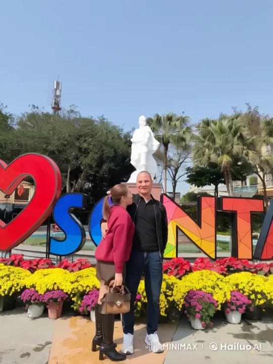 Couple's Intense Kungfu Display in Festive Setting – AI Generated Video | Hailuo AI