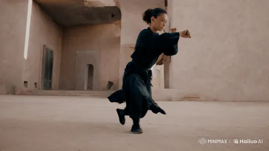 Martial Arts Master Delivers Graceful, Powerful Moves – AI Generated Video | Hailuo AI