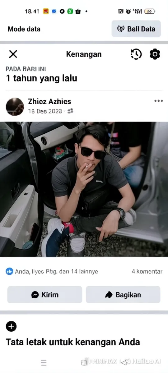 Young Man Relaxing by Open Car Door in Live2D Animation – AI Generated Video | Hailuo AI