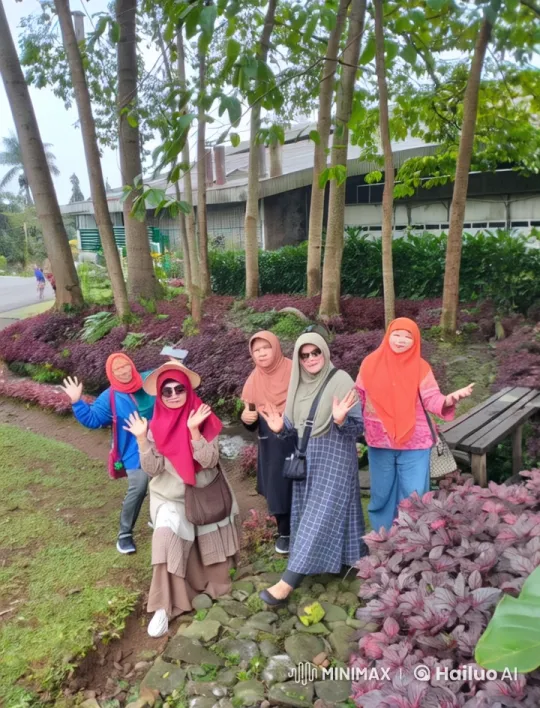 Vibrant Friends Celebrate in Serene Garden – AI Generated Video | Hailuo AI