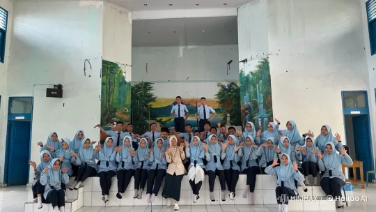 Uniformed Students Dance Cheerfully on Stairs – AI Generated Video | Hailuo AI