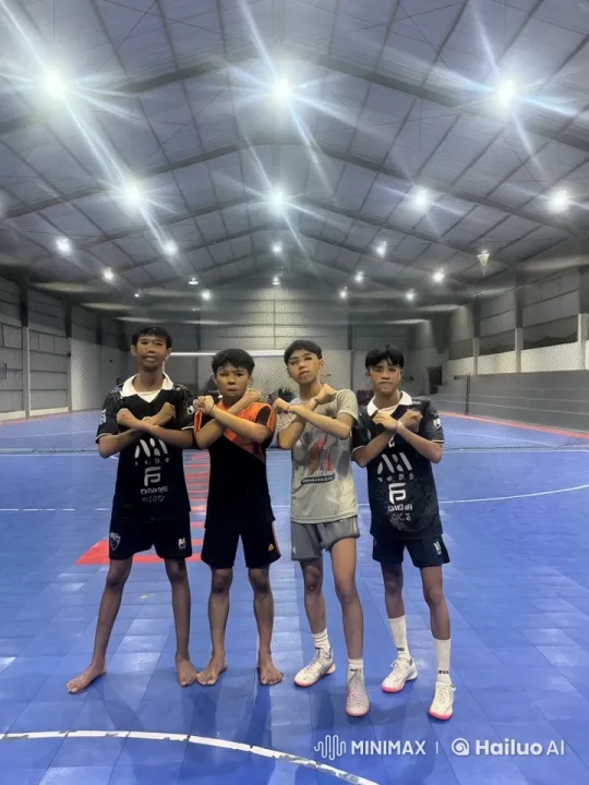 Young Men Practicing Kung Fu in Sports Facility – AI Generated Video | Hailuo AI